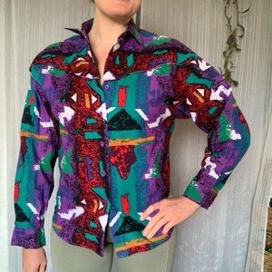 Vintage 90s Wrangler Authentic Western Button Down (90's)